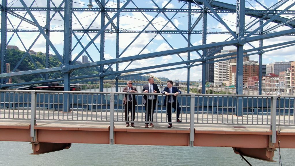 Pittsburgh Slip and Fall attorneys team at bridge