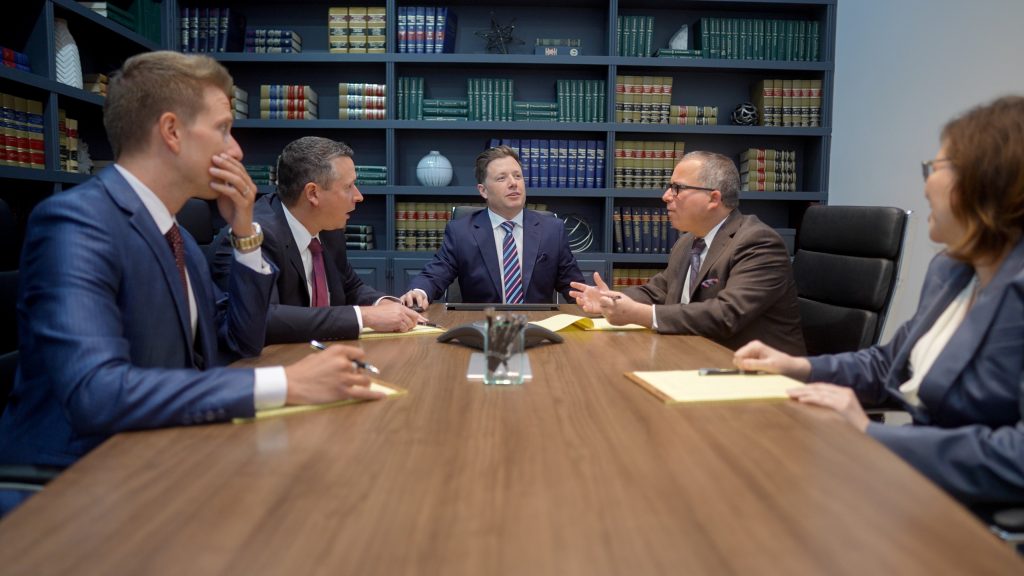 Pittsburgh Slip and Fall attorneys team meeting