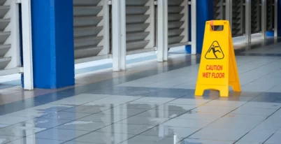 How much compensation do you get for slipping on a wet floor?